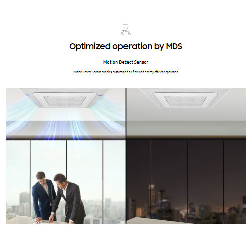 Samsung AC Cassette Inverter 4 Way Wind-Free 3 PK - Hitam - AC071FE4DKF/EA | AC071 FE4DKF